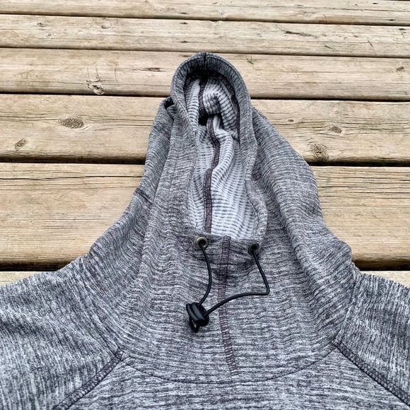 RBX Performance Hoodie – Gray Cowl Neck Pullover, Size M - Picture 7 of 8